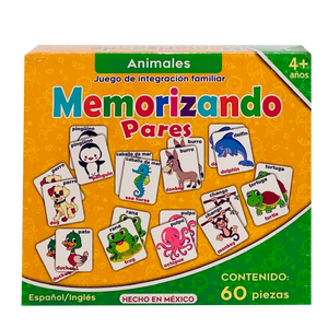 Memorama de madera de Animales 60 PZ
