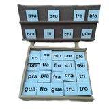 Silabario simples y compuestas madera MDF 95 pz (con tablero) 07