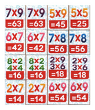 Memorama de madera de Multiplicaciones 60 PZ