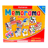 Memorama de madera de números 60 PZ