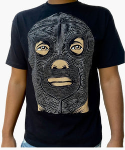 Playera plus Luchador El santo, pedreria c/ojos Lucha libre