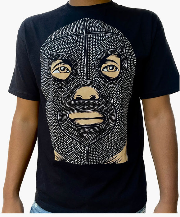 Playera plus Luchador El santo, pedreria c/ojos Lucha libre
