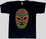 Playera mascara luchador Neón, manga corta