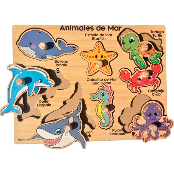 ROMPECABEZAS DE RESAQUE ANIMALES DEL MAR