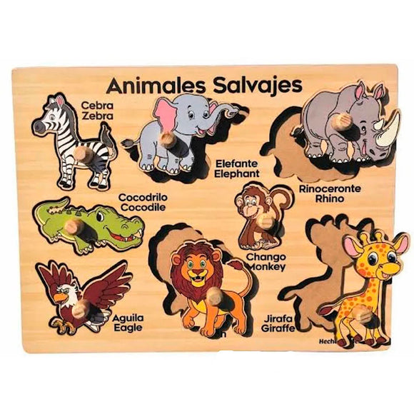 ROMPECABEZAS DE RESAQUE ANIMALES SALVAJES