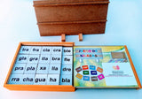 Silabario simples y compuestas madera MDF 95 pz (con tablero) 07