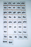 Silabario simples y compuestas madera MDF 95 pz (con tablero) 07