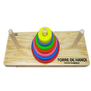 TORRE DE HANOI EN MADERA