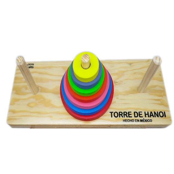 TORRE DE HANOI EN MADERA