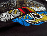 Playera plus  Mist/Karist, pedrería mascara Lucha Libre