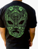 Playera mascara luchador Neón, manga corta